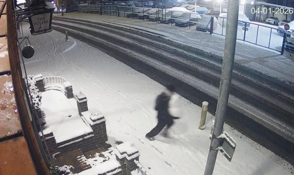 Sammy the snowman stolen outside the Potter pub