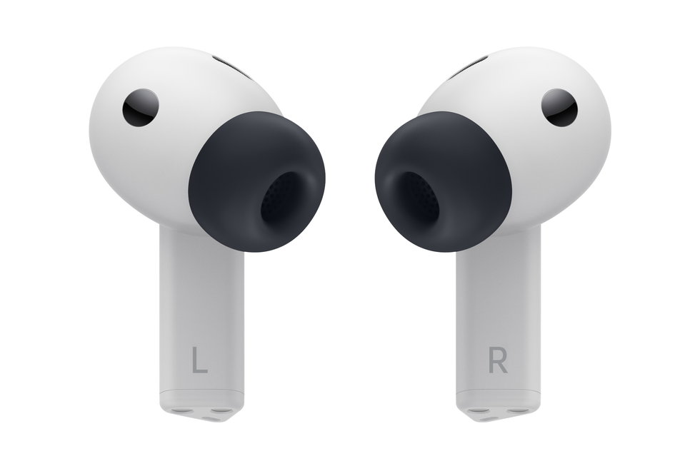 samsung Galaxy Buds3 FE pictured on a white background