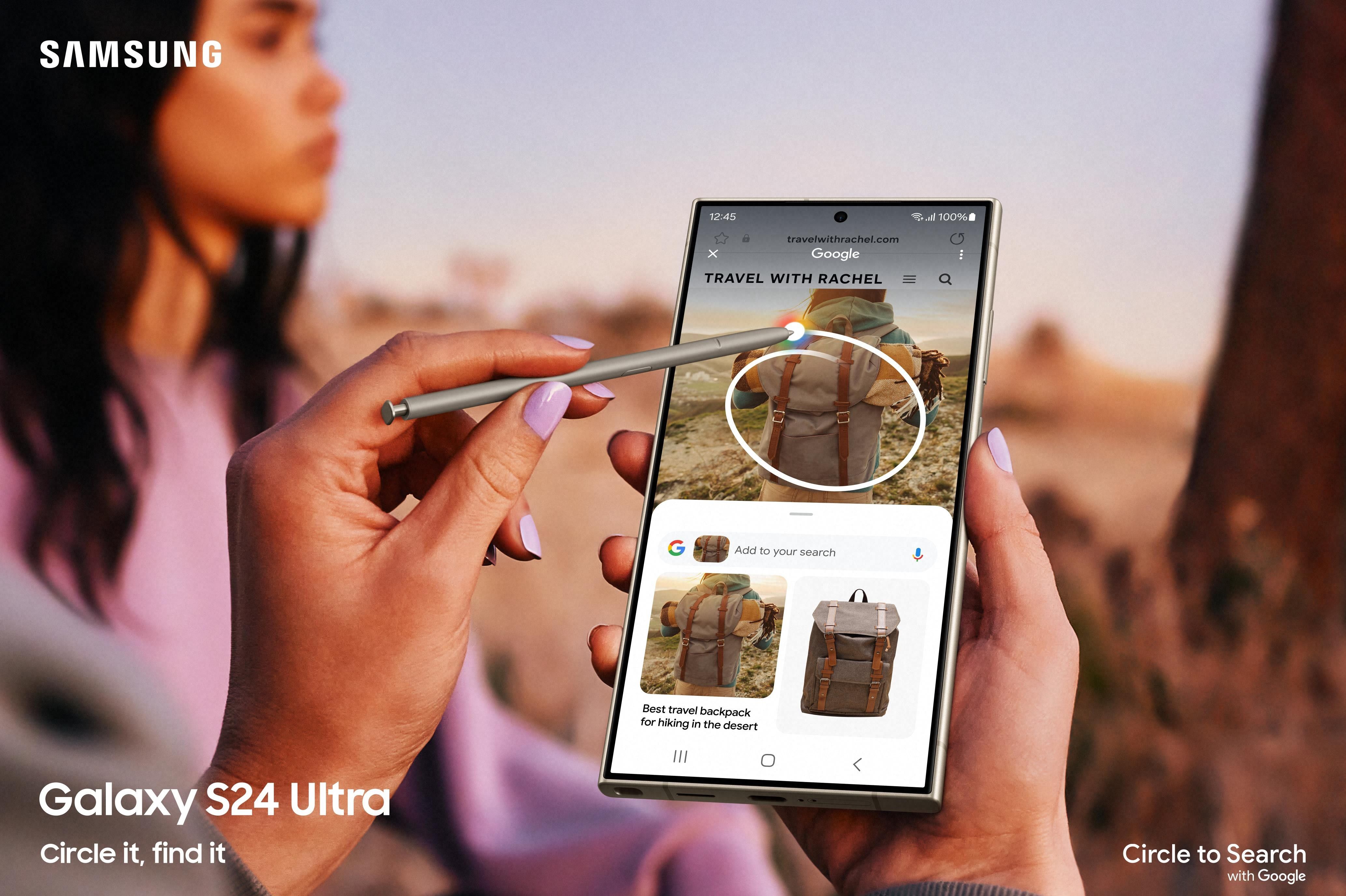 samsung galaxy s24 ultra users can circle anything on-screen to start a google search