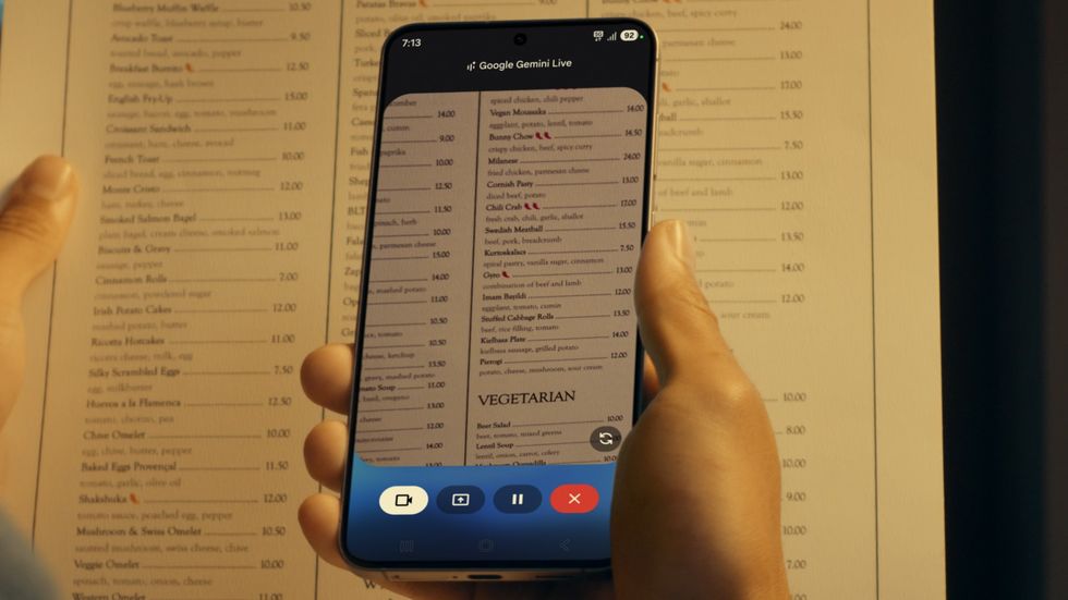 samsung galaxy s25 fe using gemini live