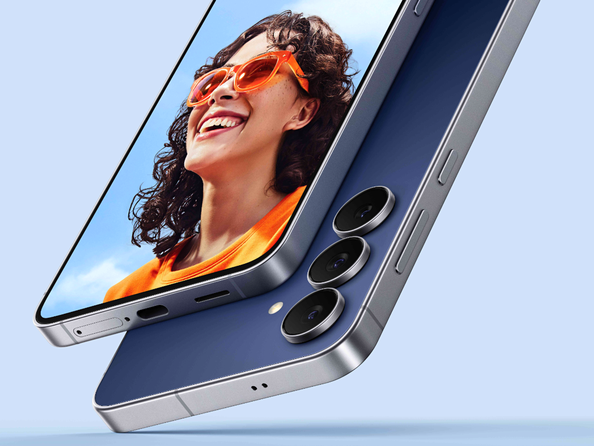 samsung galaxy s25 in navy blue