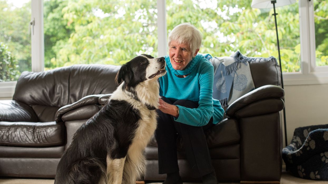 Sandra French and dog