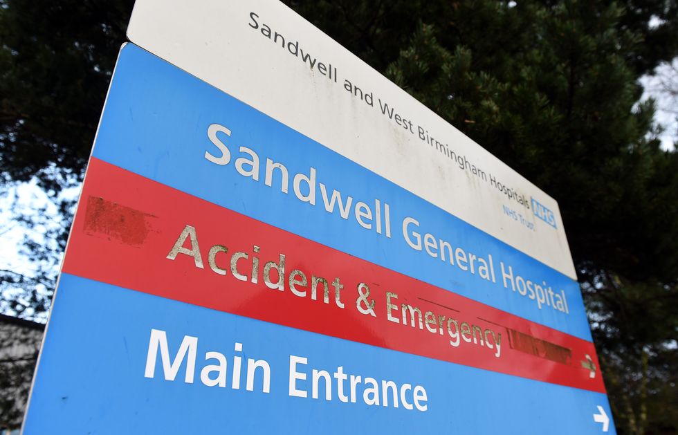 Sandwell General Hospital sign