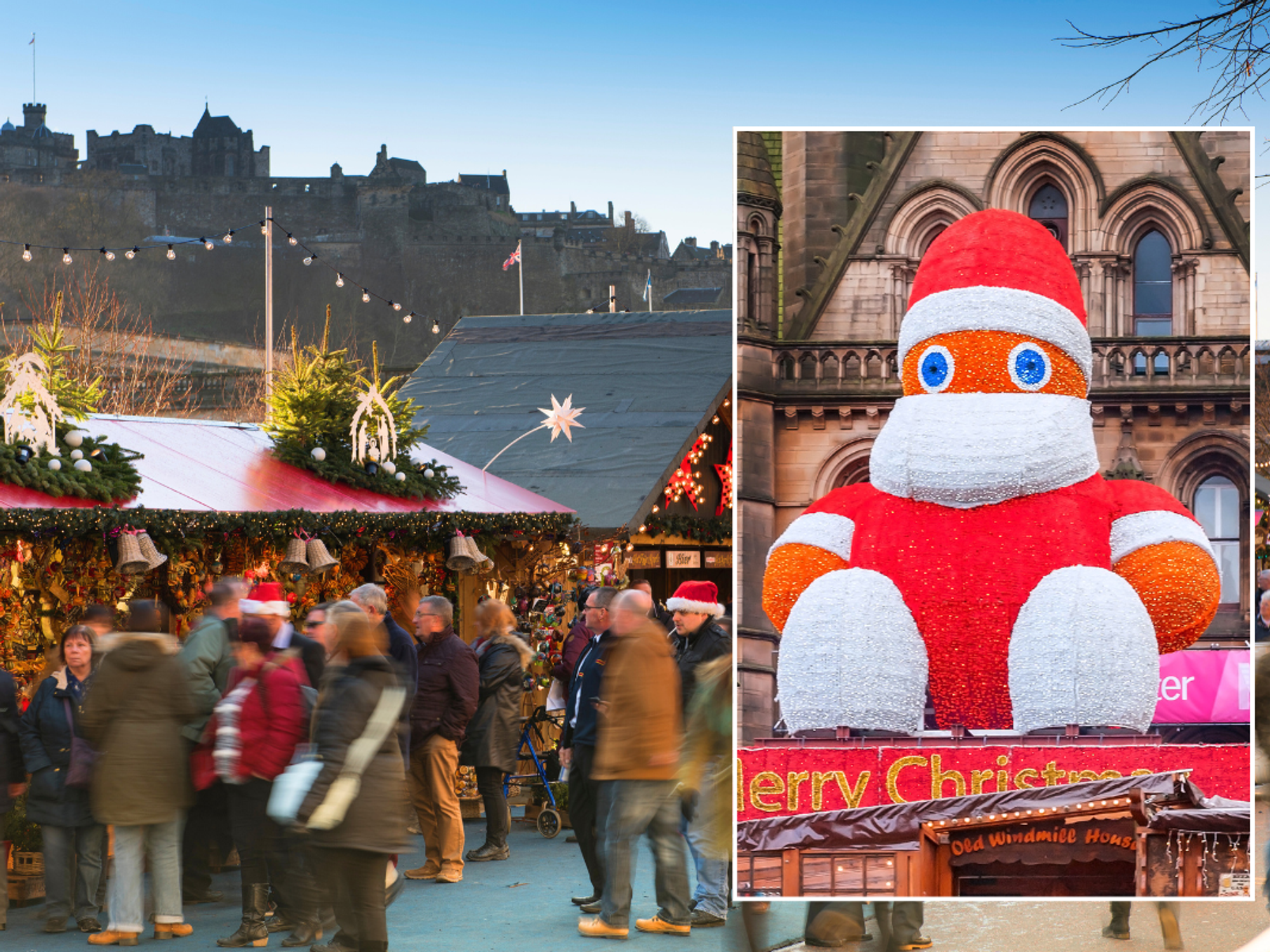Santa at Manchester Christmas Markets / Edinburgh Christmas Markets