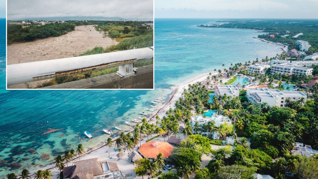 Santa Catarina River after tropical storm Alberto / Quintana Roo, Mexico