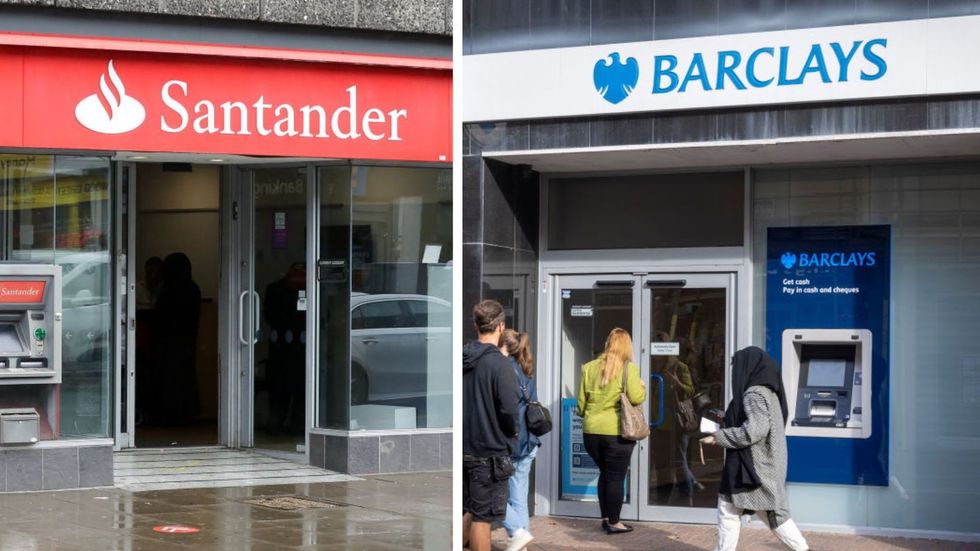 Santander and Barclays branches