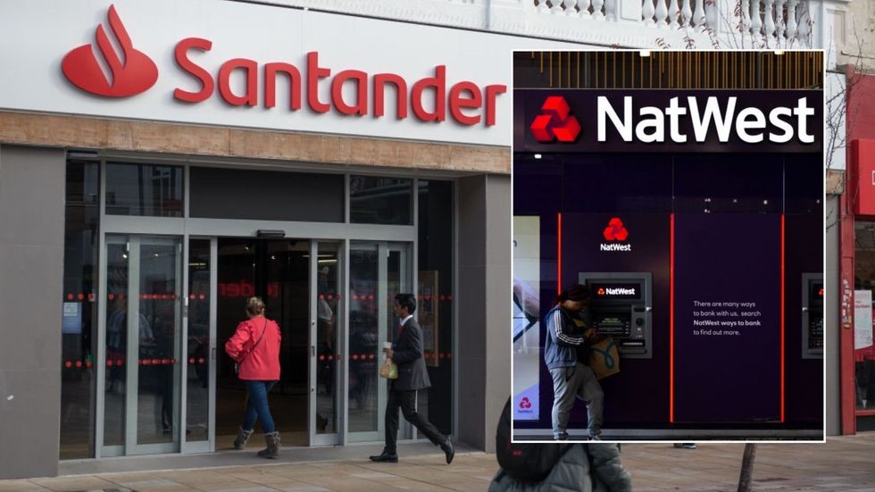 Santander and NatWest branches