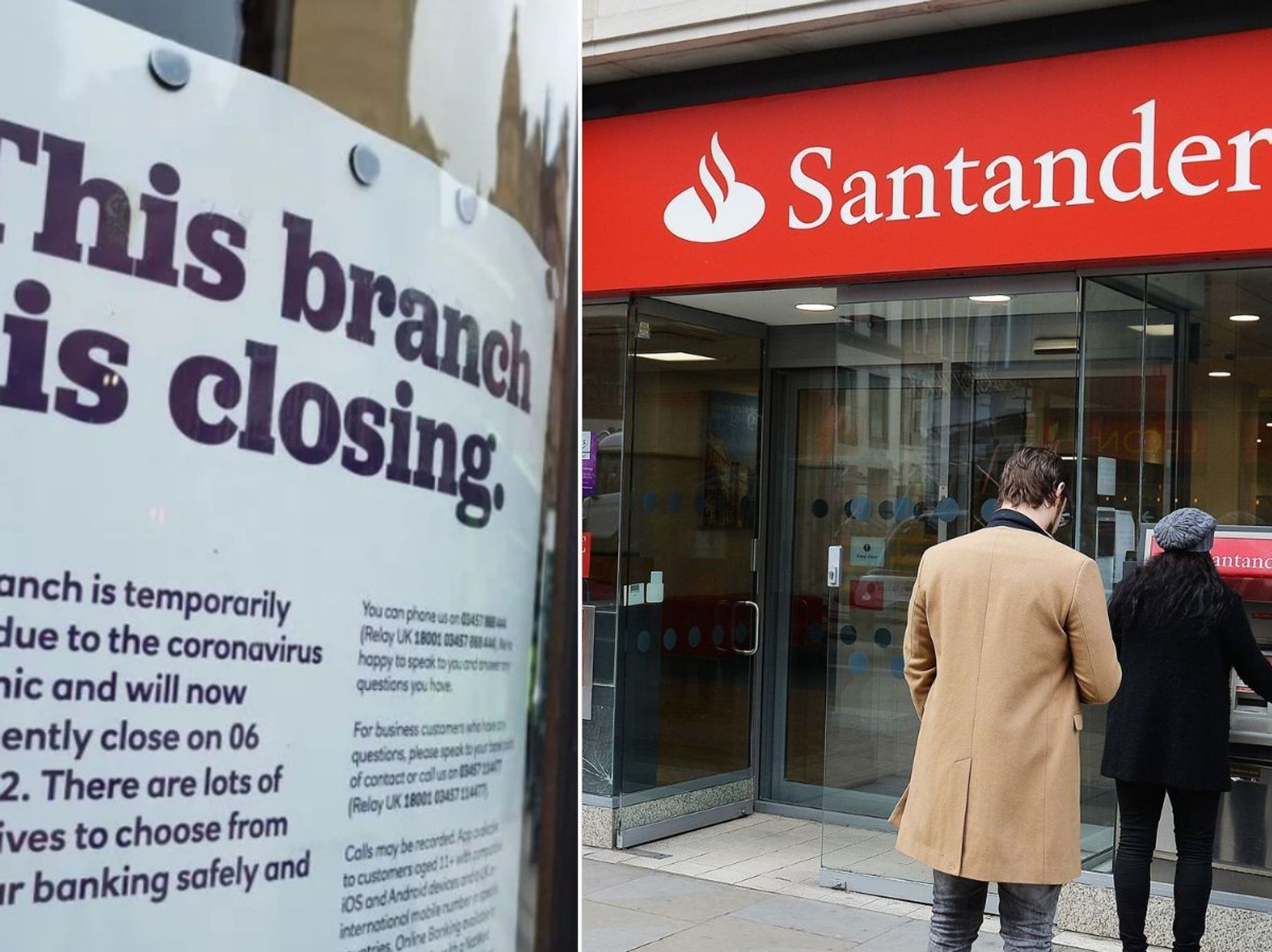 Santander bank branch closures