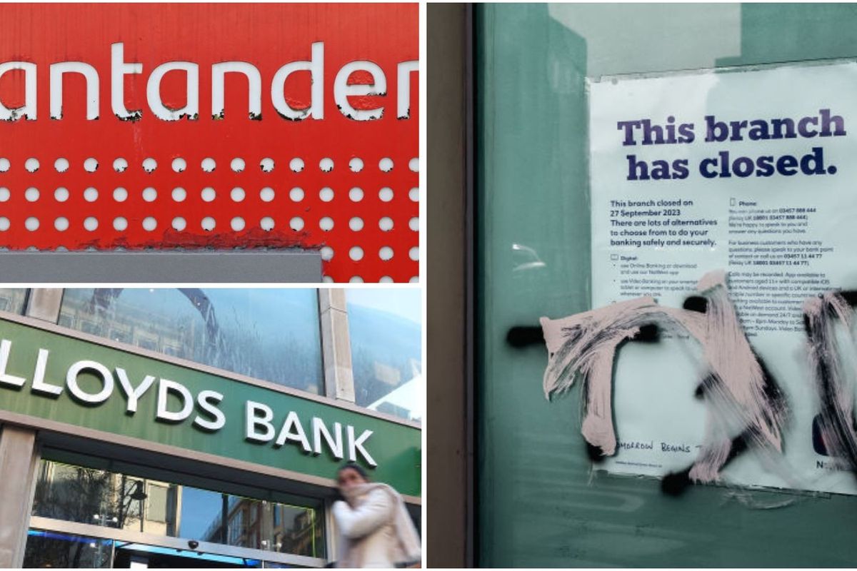 Santander, Lloyds Bank and branch closure