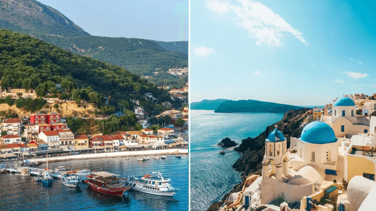 Santorini and Preveza