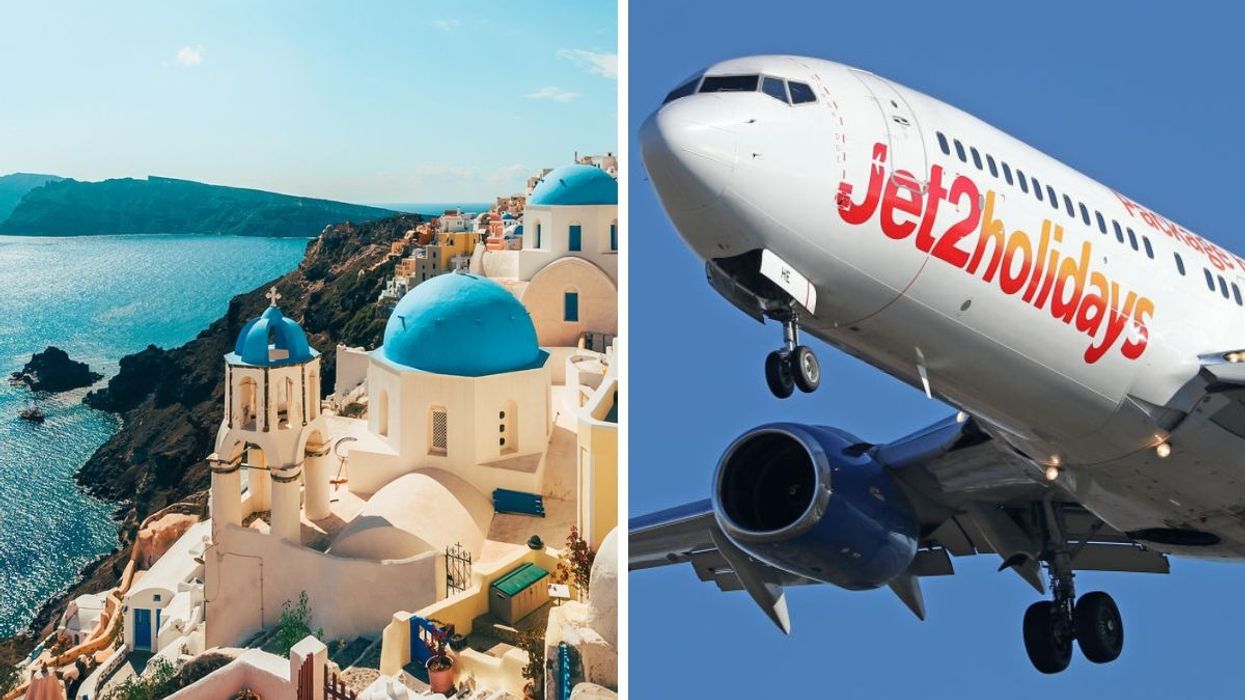 Santorini / Jet2 plane