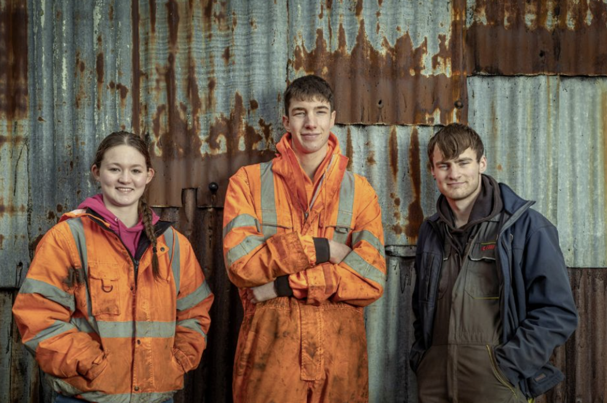 Sarah Down, Reuben Owen and Tommy McWhirter