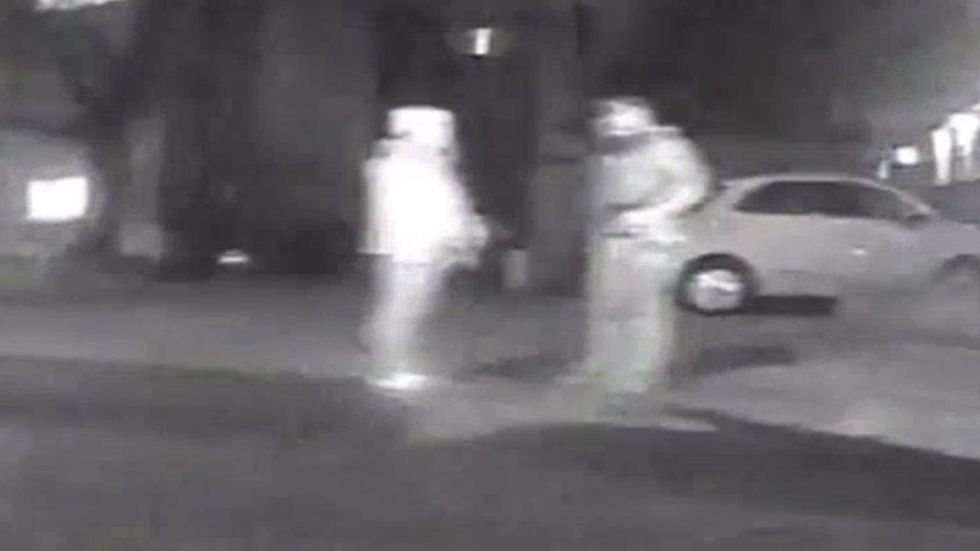 Sarah Everard with Wayne Couzens in the minutes before her abduction