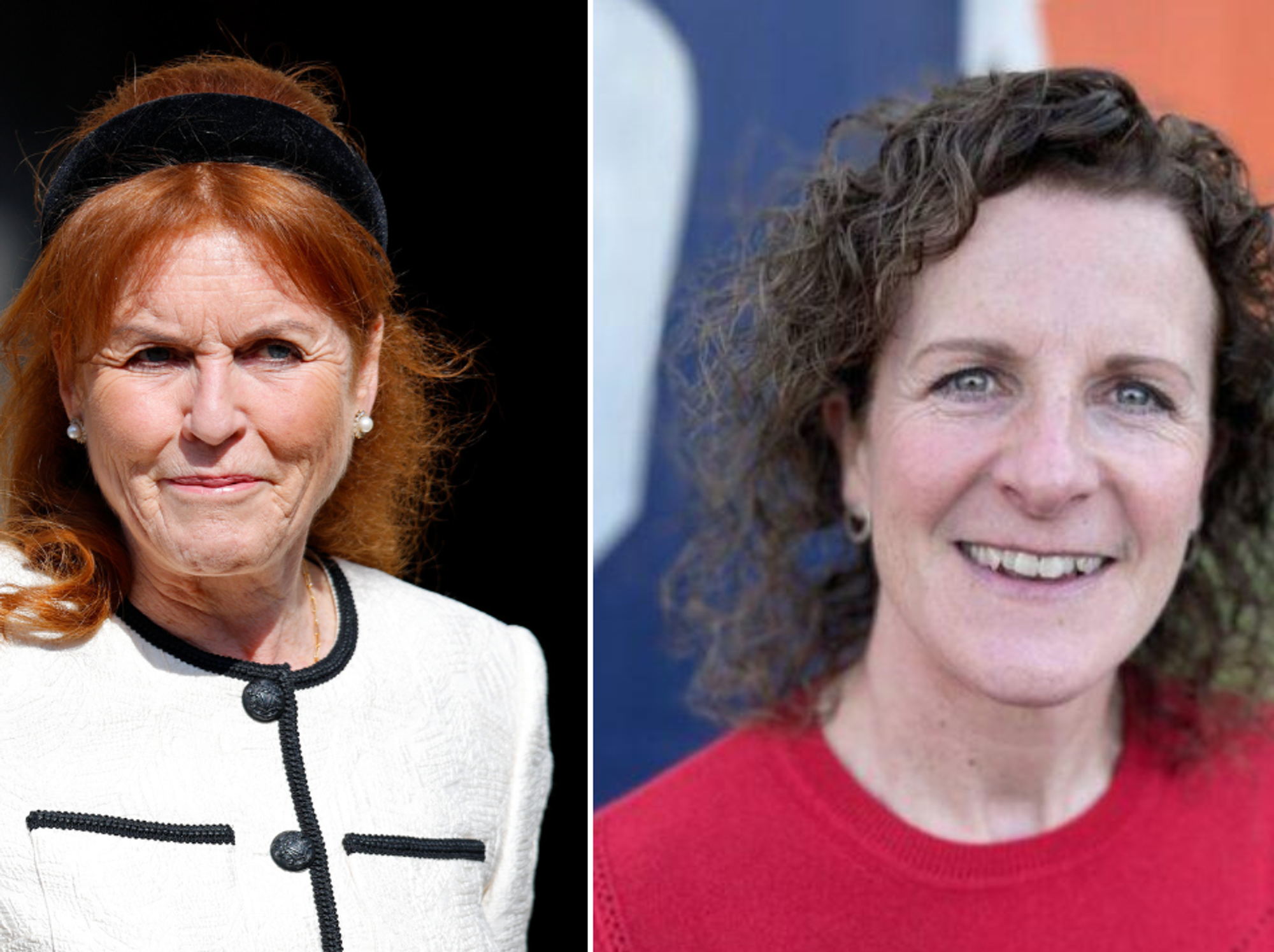 Sarah Ferguson and Claire Douglas