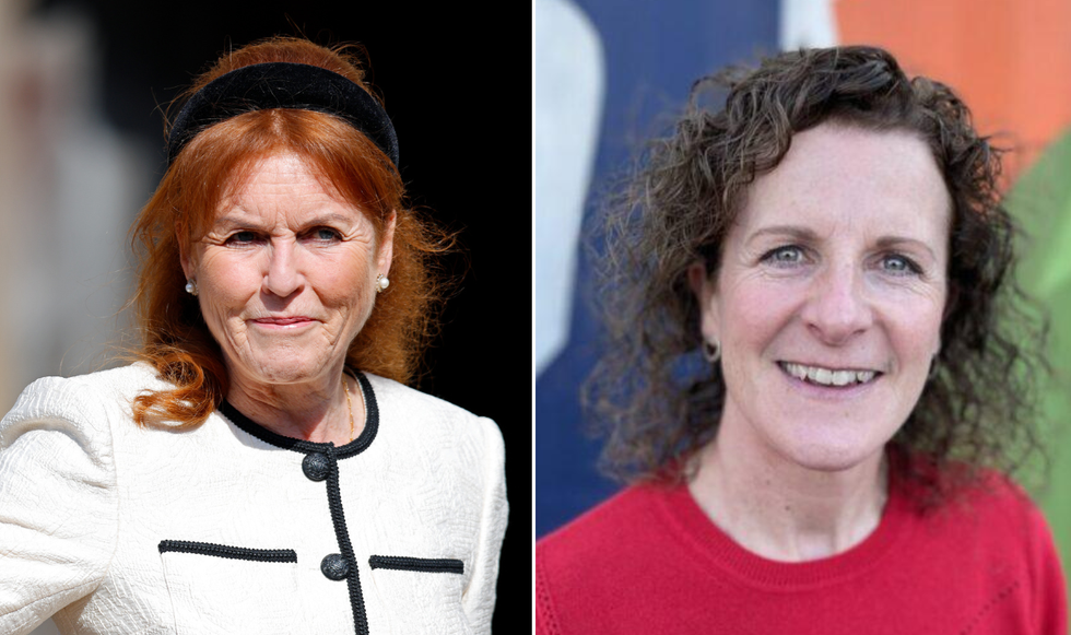 Sarah Ferguson and Claire Douglas