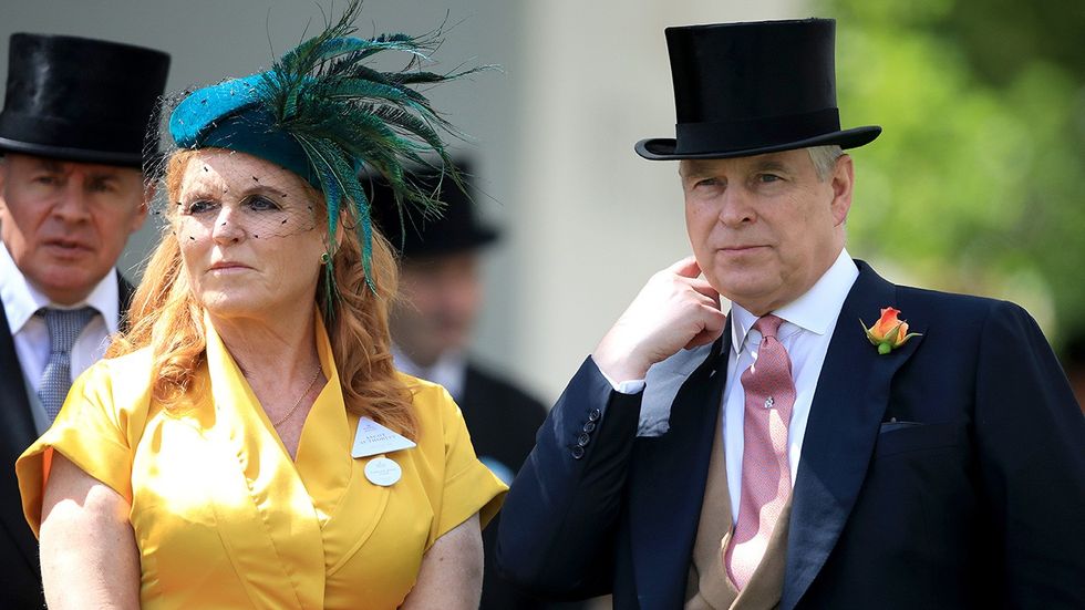 Sarah Ferguson and Prince Andrew attend Royal Ascot in 2019