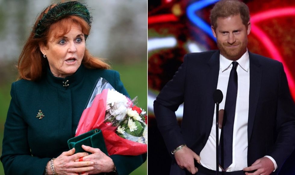 Sarah Ferguson and Prince Harry