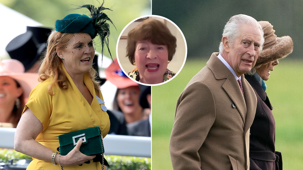 Sarah Ferguson, Angela Levin and King Charles