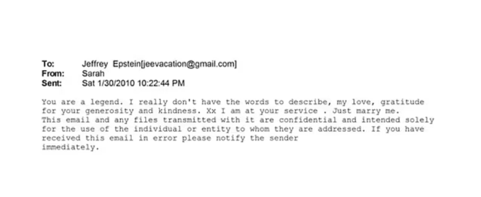 Sarah Ferguson email