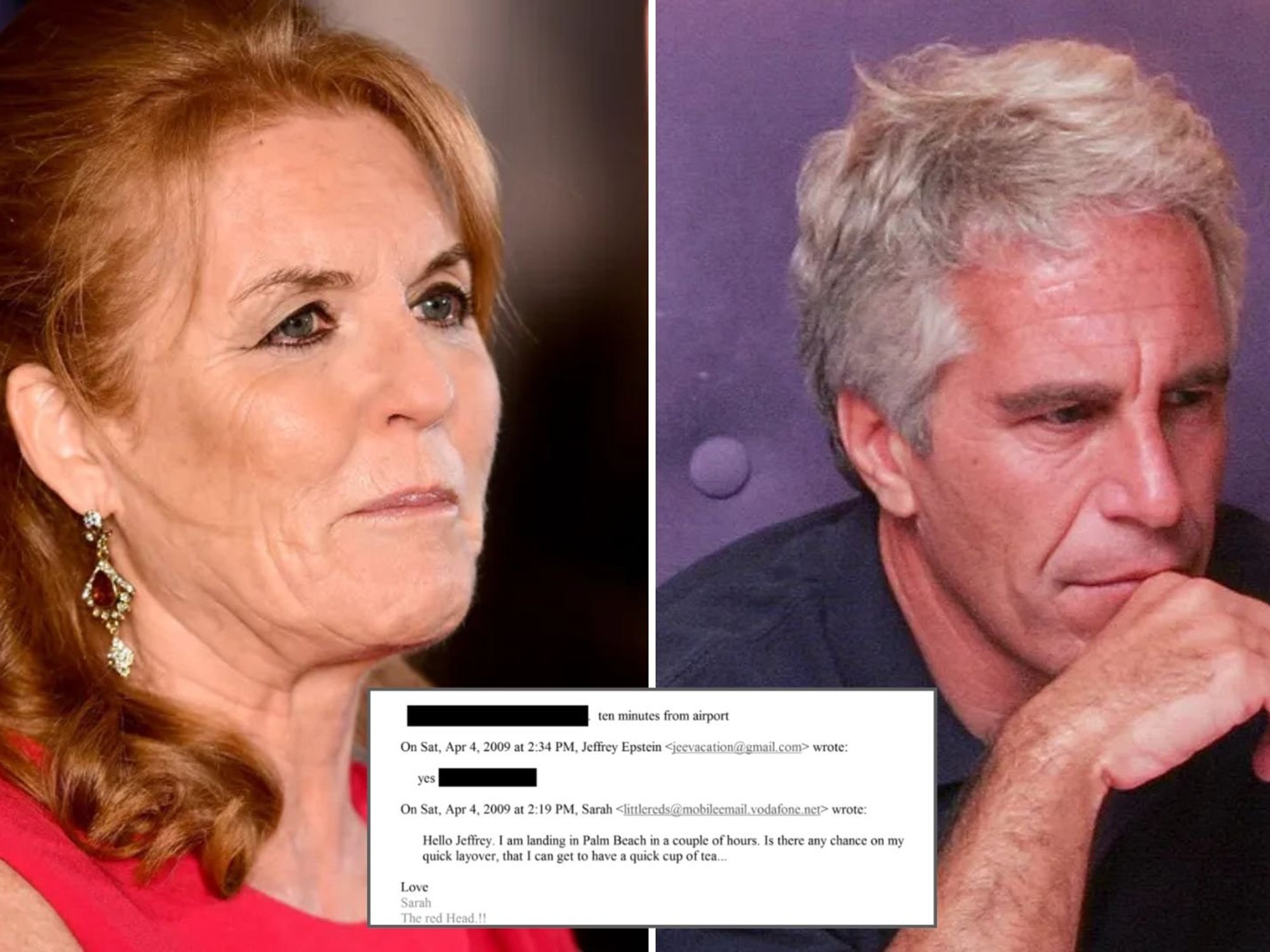 Sarah Ferguson, Jeffrey Epstein, email