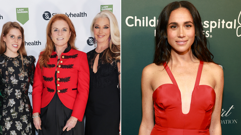 Sarah Ferguson, Princess Beatrice, Tamara Beckwith and Meghan Markle