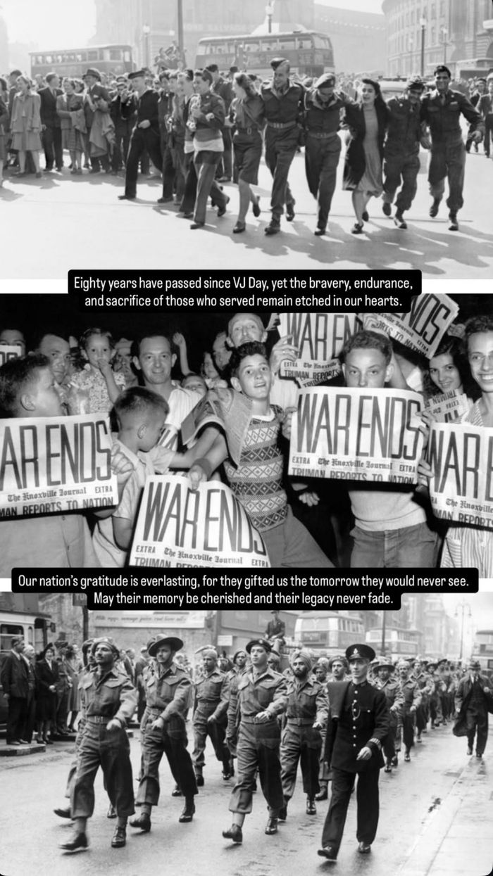 Sarah Ferguson VJ Day post