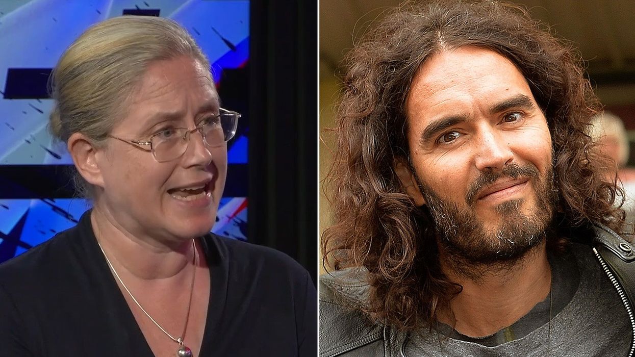 Sarah Phillimore and Russell Brand