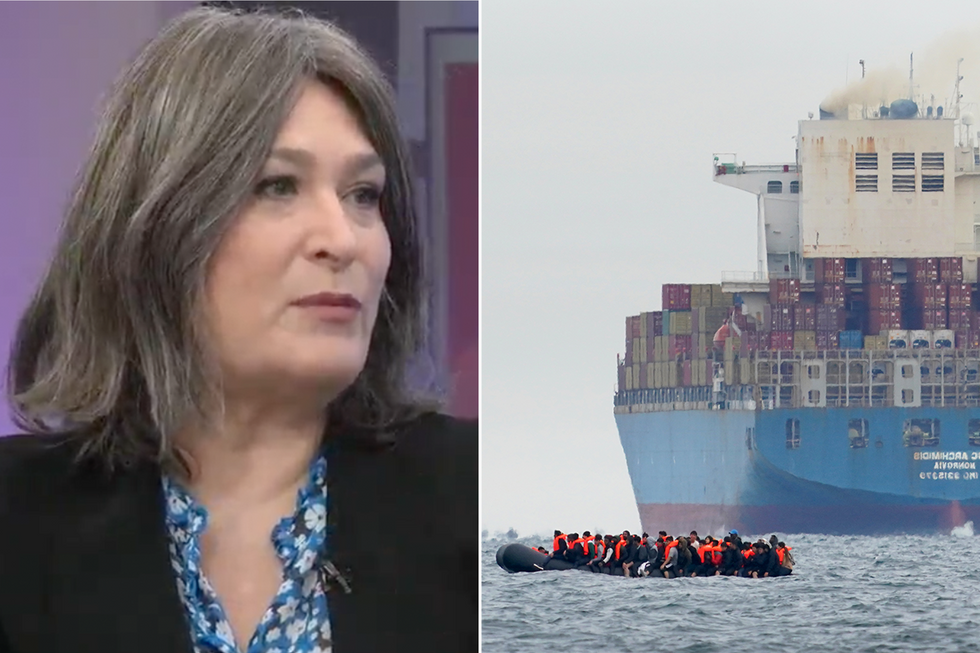 Sarah Vine and a small boat crossing