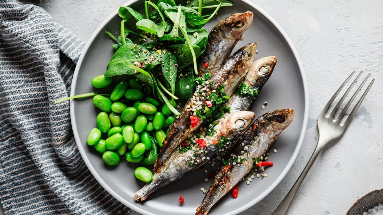 SARDINES AND EDAMAME
