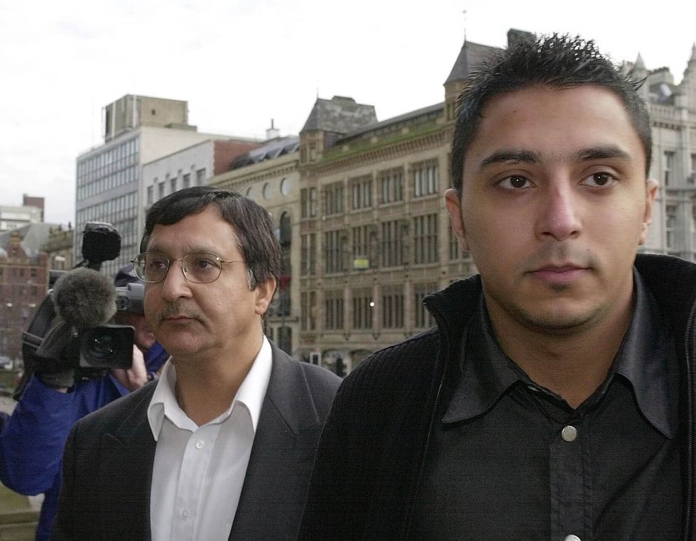 Sarfraz Najeib (right) suffered a broken nose, fractured cheekbone, and multiple leg fractures in the attack