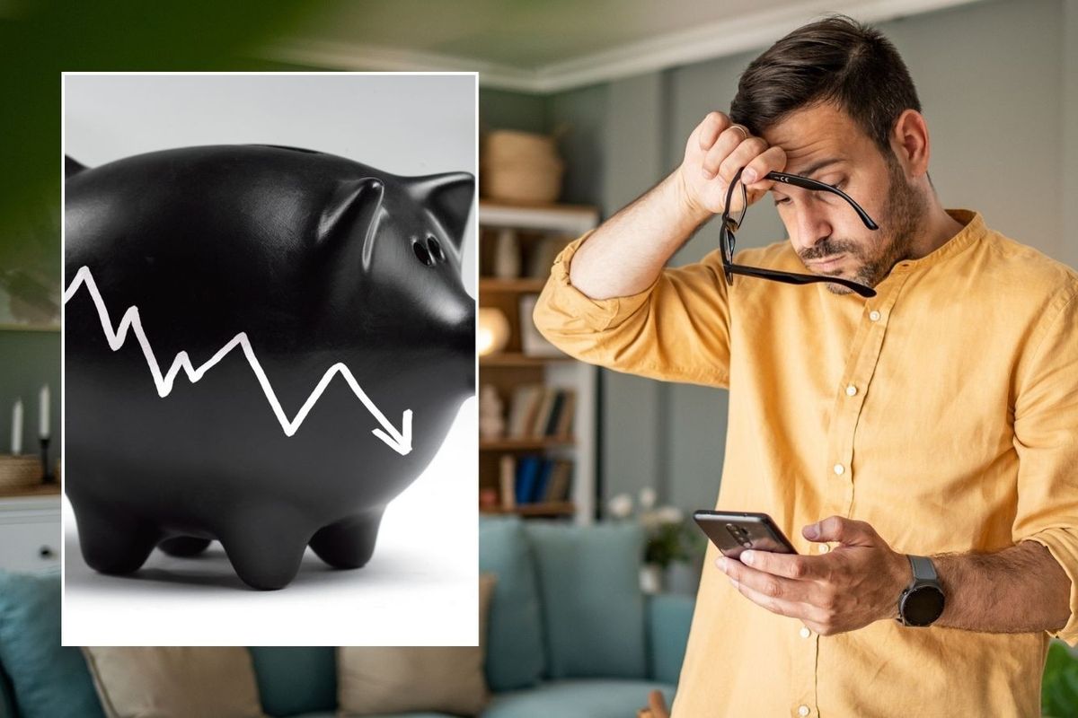 Savers looking unhappy and falling interest rate