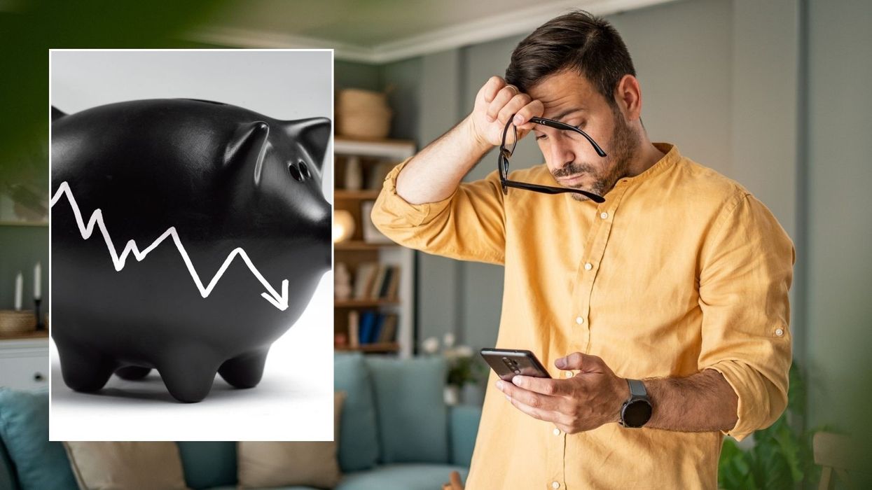 Savers looking unhappy and falling interest rate