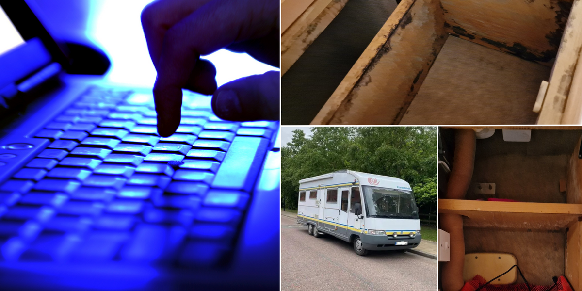 NextImg:Couple face eviction after falling victim to Facebook campervan scam: 'We’ll end up living in a tent'