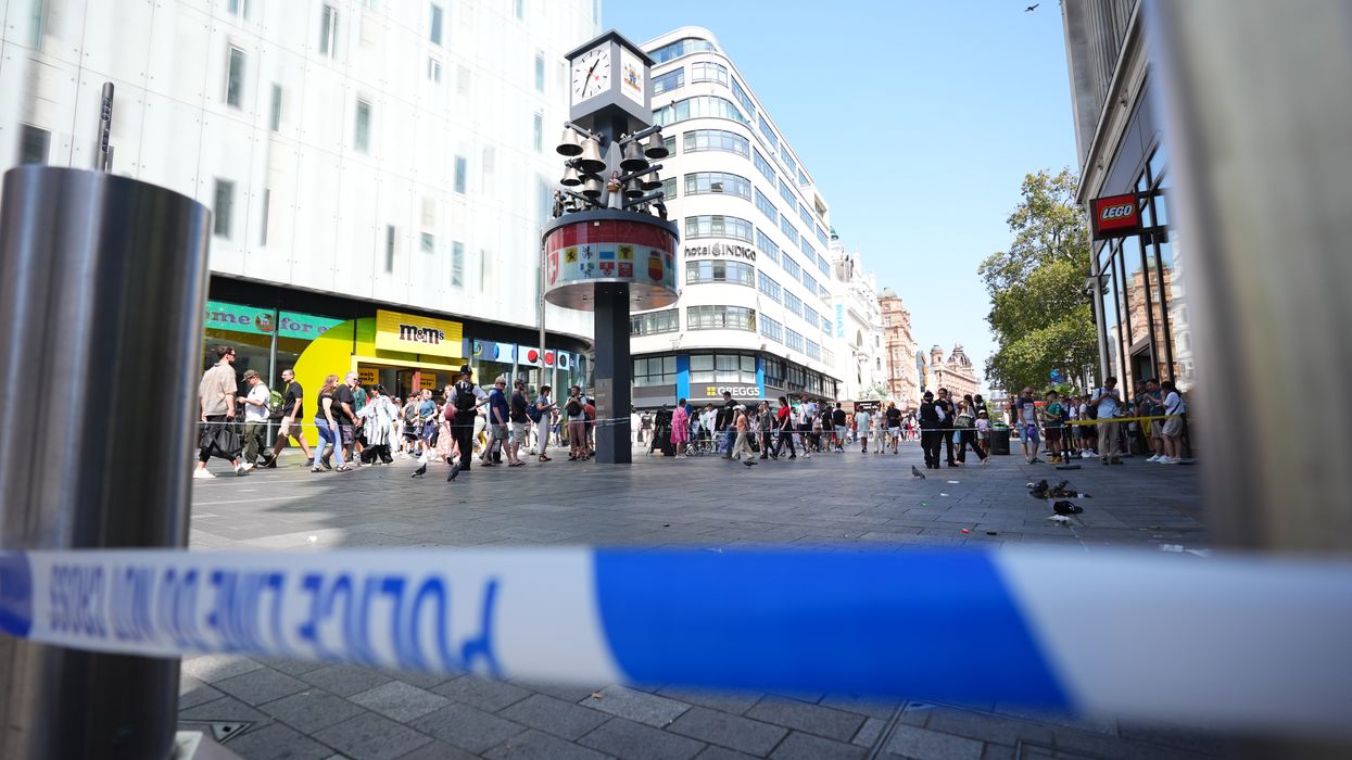 Scene at Leicester Square