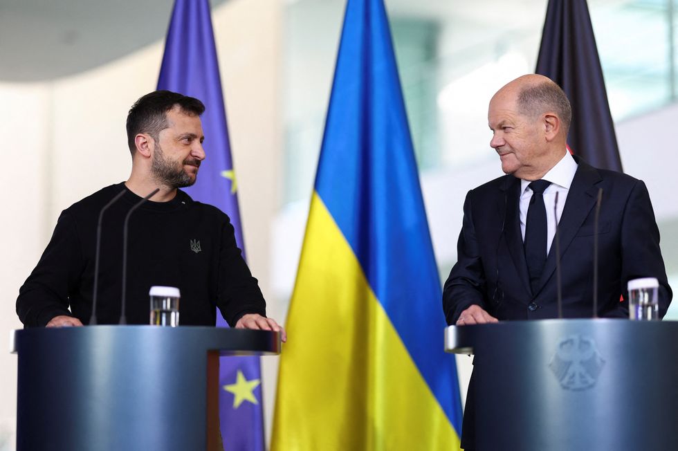 Scholz and Zelensky
