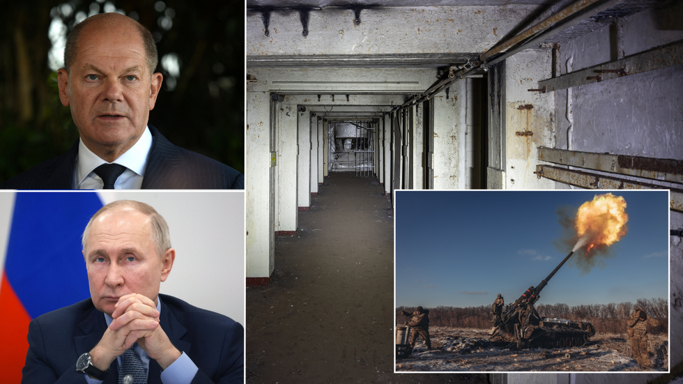 Scholz/Putin/Bunker/Explosion