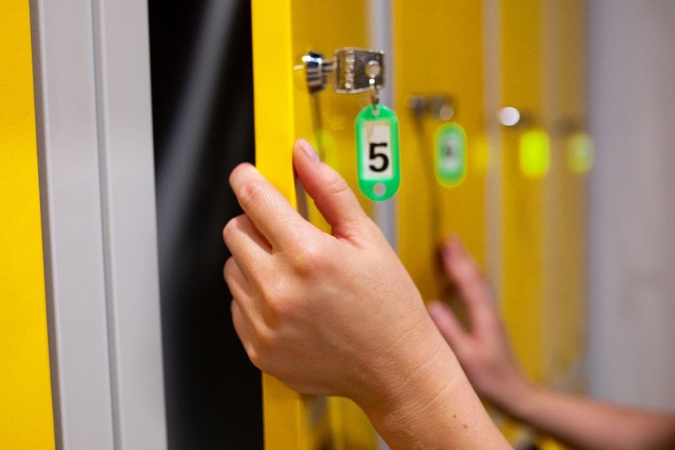 School changing room