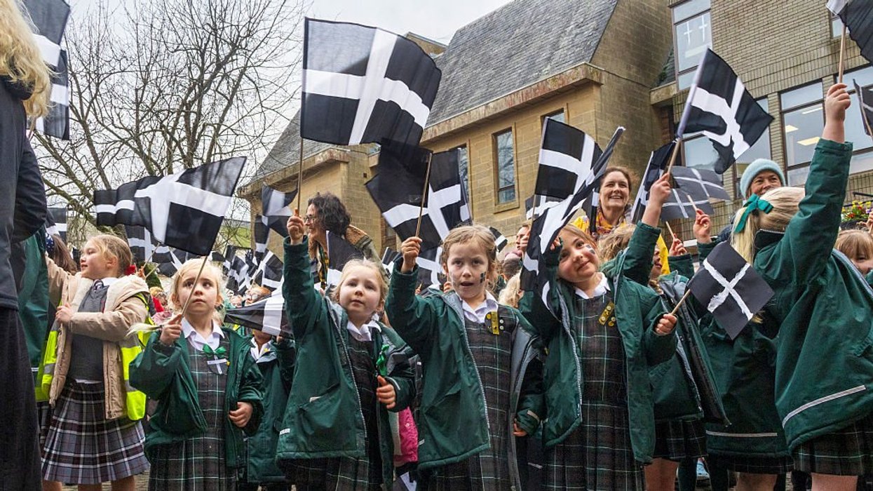  School children join the celebrations in Truro