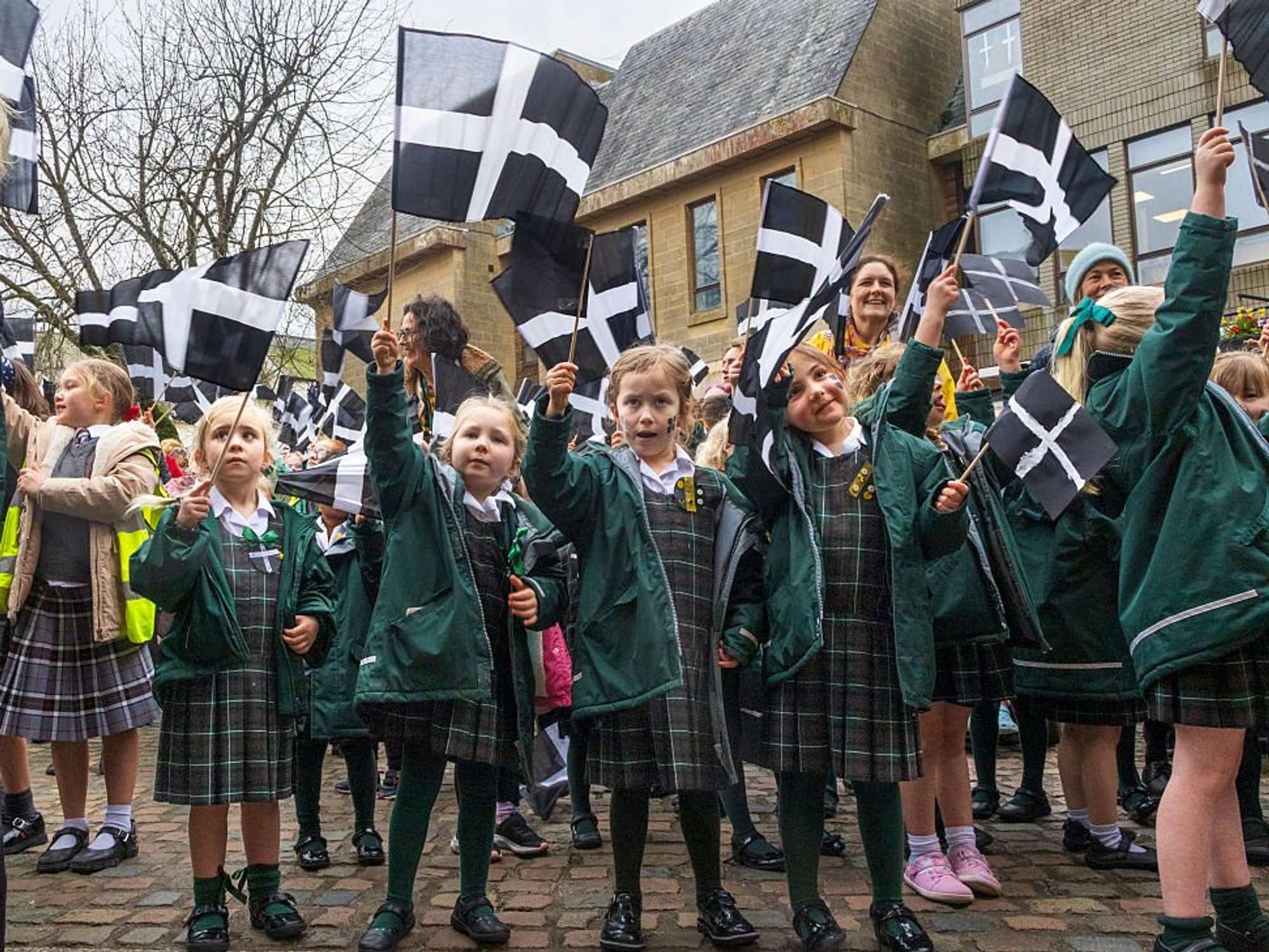  School children join the celebrations in Truro