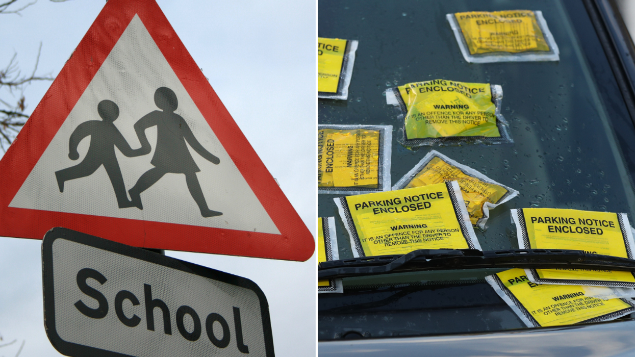 school crossing/ parking ticket