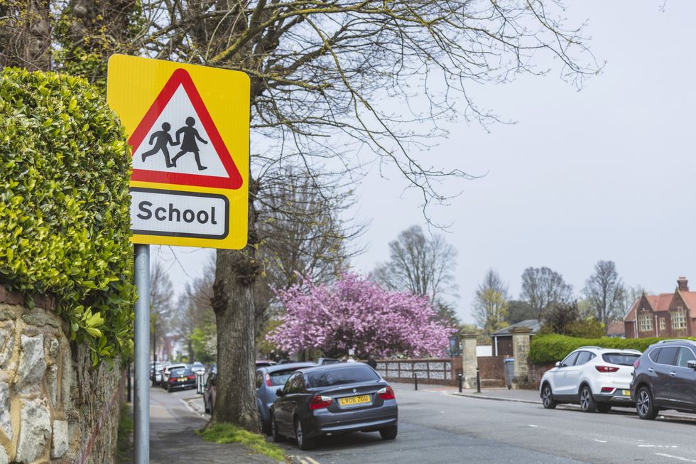School road sign