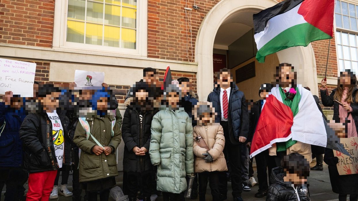 Schoolchildren in strike during pro-Palestine protests