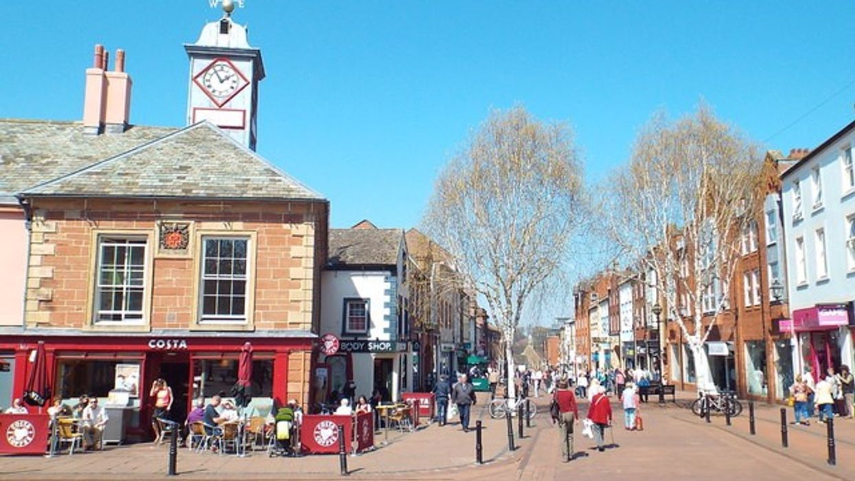 Scotch Street in the pedestrianised centre of Carlisle