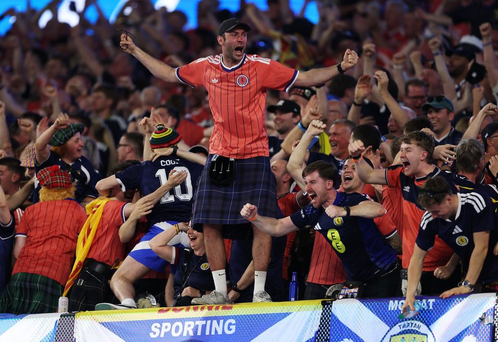 Scotland fans spotted celebrating their World Cup win over Haiti over the weekend