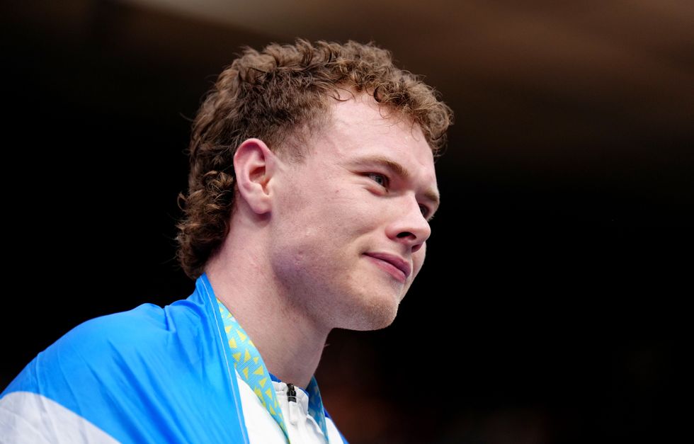 Scotland's Jack Carlin won silver in the men's keirin.