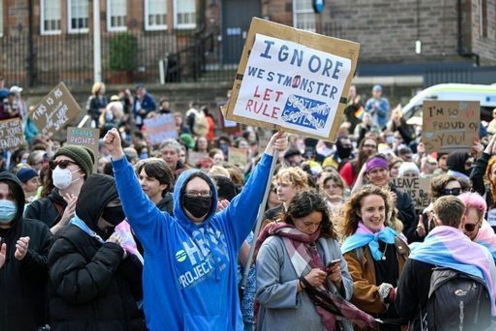 Scotland trans protest