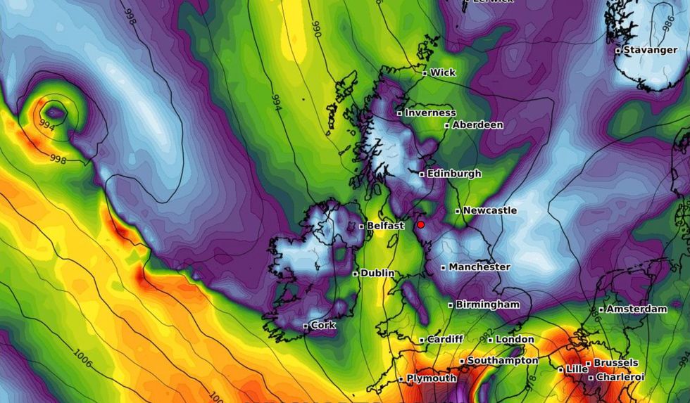 Scotland will see the worst of the snow with parts of the south of England also being hit.