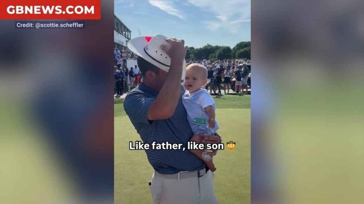 Scottie Scheffler humbled moments after £3m win as he's handed baby son with nappy mishap