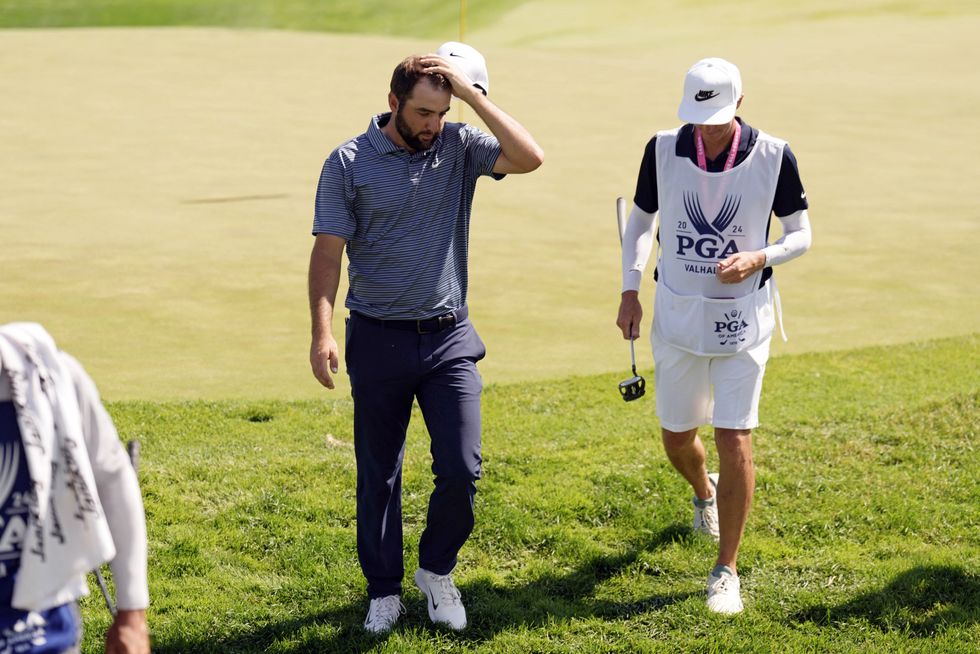 Scottie Scheffler was released in time to play his second round at the PGA Championship