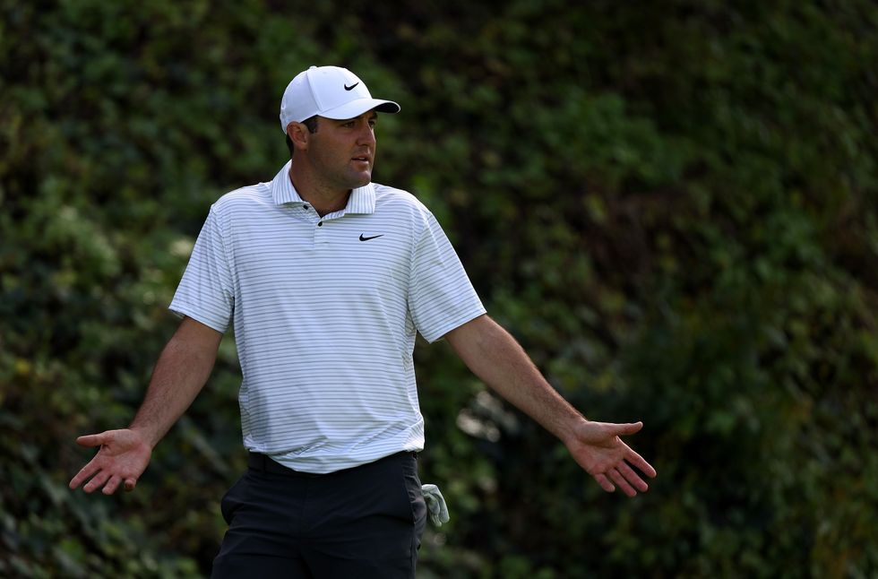 Scottie Scheffler was unhappy with his short game
